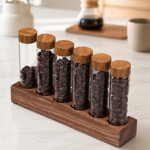 Individual Coffee Bean Storage Tubes x6