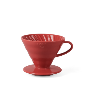 Hario V60 Coffee Dripper - 2 Cup Ceramic Red